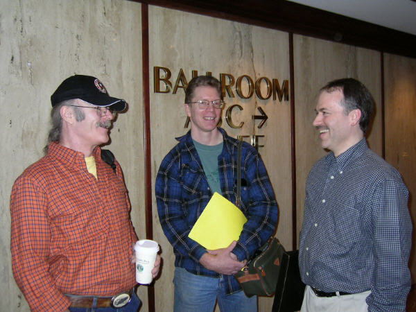 Chuck Menning, Patrick Merrell and Will Shortz