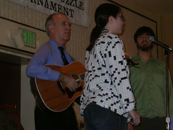 American Crossword Idol contest with Vic Fleming accompanied by Stella Daily and Ben Tausig