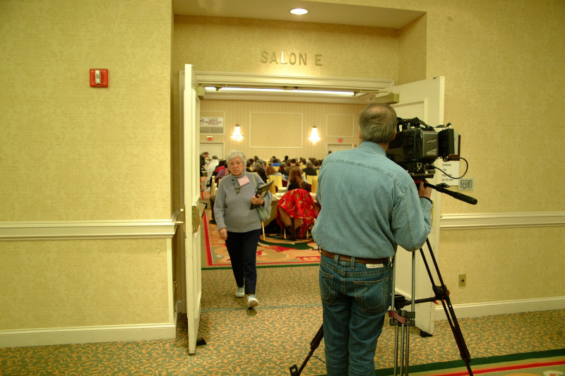 Filming the tournament