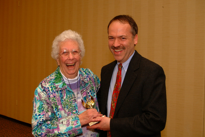 Ann Franklin, (1st in 90s Div.) Will Shortz